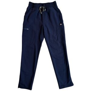 Figs High Waisted Dowa Scrub Pants Size XS Petite Navy blue